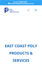 Mobile Screenshot of eastcoastpoly.com.au