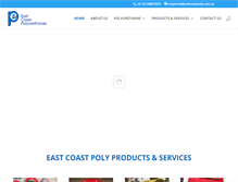 Tablet Screenshot of eastcoastpoly.com.au